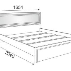 Кровать 1.6 Беатрис М09 с мягкой спинкой и настилом (Орех гепланкт) в Нягани - nyagan.mebel24.online | фото 2