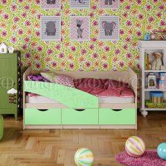 Кровать Бабочки (Салатовый матовый) 1600 в Нягани - nyagan.mebel24.online | фото