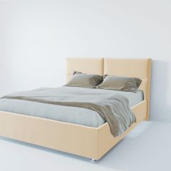 Кровать Корсика с ПМ 800 (экокожа бежевая) в Нягани - nyagan.mebel24.online | фото 2
