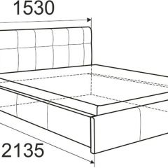 Кровать Изабелла с латами Newtone cacao 1400x2000 в Нягани - nyagan.mebel24.online | фото