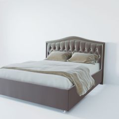 Кровать Нягань с ПМ 1200 (велюр темно-серый) в Нягани - nyagan.mebel24.online | фото 2