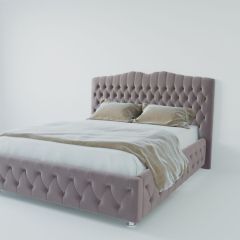 Кровать Нягань с ПМ 800 (велюр темно-серый) в Нягани - nyagan.mebel24.online | фото 2