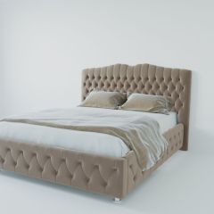 Кровать Нягань с ПМ 900 (велюр серый) в Нягани - nyagan.mebel24.online | фото 2
