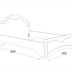 Кровать Ольга-10 МДФ (1400) без основания в Нягани - nyagan.mebel24.online | фото 2