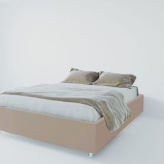 Кровать Подиум с ПМ 1200 (велюр серый) в Нягани - nyagan.mebel24.online | фото