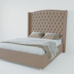 Кровать Берлин ЛЮКС без основания 900 (велюр серый) в Нягани - nyagan.mebel24.online | фото