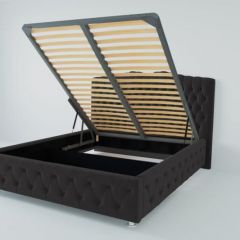 Кровать Нягань с ПМ 1200 (экокожа кольт ч) в Нягани - nyagan.mebel24.online | фото