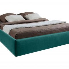 Кровать Подиум с ПМ 1600 (велюр бирюзовый) в Нягани - nyagan.mebel24.online | фото