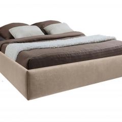Кровать Подиум с ПМ 800 (велюр светло-серый) в Нягани - nyagan.mebel24.online | фото