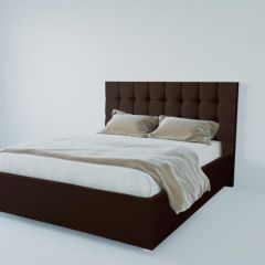 Кровать Венеция без основания 2000 (экокожа коричневая) в Нягани - nyagan.mebel24.online | фото