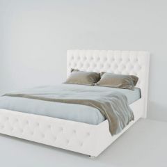 Кровать Версаль 800 без основания (экокожа белый) в Нягани - nyagan.mebel24.online | фото