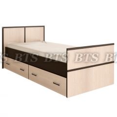 Кровать Сакура 900 LIGHT + Проложки LIGHT 0.9 ДСП (Венге/Лоредо) в Нягани - nyagan.mebel24.online | фото