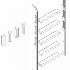 Кровать Сонечка 2-х ярусная (модульная) в Нягани - nyagan.mebel24.online | фото 12