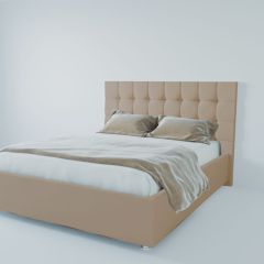 Кровать Венеция с ПМ 1200 (велюр светло-серый) в Нягани - nyagan.mebel24.online | фото 2