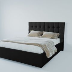 Кровать Венеция с ПМ 2000 (экокожа кольт ч) в Нягани - nyagan.mebel24.online | фото 2