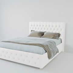 Кровать Версаль с ПМ 800 (экокожа белая) в Нягани - nyagan.mebel24.online | фото