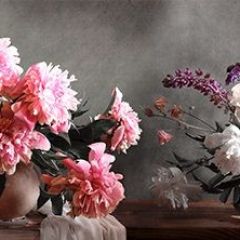 Кухонный фартук Цветы 316 МДФ матовый (3000) Flowers в Нягани - nyagan.mebel24.online | фото