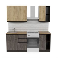 Кухонный гарнитур Адажио медиум 1400 мм в Нягани - nyagan.mebel24.online | фото 3