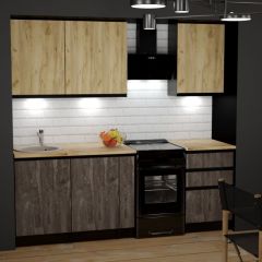 Кухонный гарнитур Адажио стандарт 1600 мм в Нягани - nyagan.mebel24.online | фото