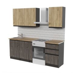 Кухонный гарнитур Адажио стандарт 1600 мм в Нягани - nyagan.mebel24.online | фото 4