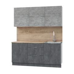 Кухонный гарнитур Асти-бетон 1.8 в Нягани - nyagan.mebel24.online | фото
