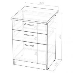 Кухонный гарнитур Надежда стандарт 5 1600 мм в Нягани - nyagan.mebel24.online | фото 13