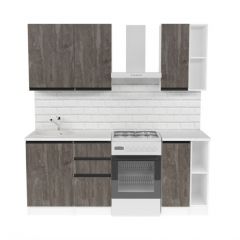 Кухонный гарнитур Ноктюрн медиум 1400 мм в Нягани - nyagan.mebel24.online | фото 4