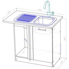 Кухонный гарнитур Ноктюрн мега прайм 1500х2700 мм в Нягани - nyagan.mebel24.online | фото 19