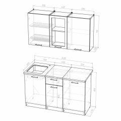 Кухонный гарнитур Симона медиум 1400 в Нягани - nyagan.mebel24.online | фото 4