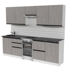 Кухонный гарнитур Сюита мега 2500 мм в Нягани - nyagan.mebel24.online | фото 4