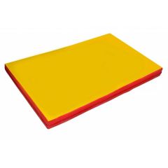 Мат гимнастический 2х1х0,1м цв. красный-желтый в Нягани - nyagan.mebel24.online | фото 1