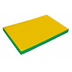 Мат гимнастический 2х1х0,1м цв. зеленый-желтый в Нягани - nyagan.mebel24.online | фото
