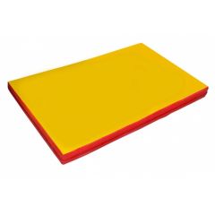 Мат гимнастический 2х1х0,05м цв. красный-желтый в Нягани - nyagan.mebel24.online | фото 1