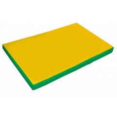 Мат гимнастический 2х1х0,05м цв. зеленый-желтый в Нягани - nyagan.mebel24.online | фото