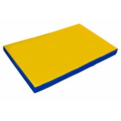 Мат гимнастический 2х1х0,08м цв. синий-желтый в Нягани - nyagan.mebel24.online | фото