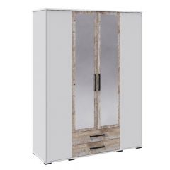 Модульная Спальня Соната (Белый/Дуб юкон) в Нягани - nyagan.mebel24.online | фото 4