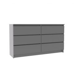 МОРИ МК 1380.6 Комод (графит) в Нягани - nyagan.mebel24.online | фото 2
