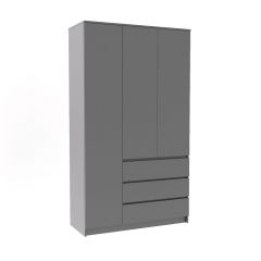 МОРИ МШ 1200.1 Шкаф (графит) в Нягани - nyagan.mebel24.online | фото 2
