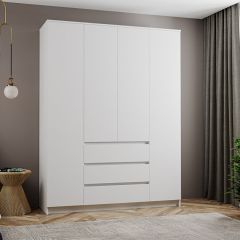 МОРИ МШ 1600.1 Шкаф (белый) в Нягани - nyagan.mebel24.online | фото