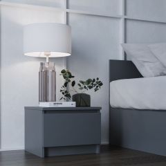 МОРИ ТПМ 400.1 Тумба прикроватная (графит) в Нягани - nyagan.mebel24.online | фото