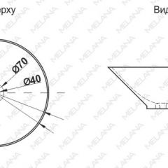 Накладная раковина melana mln-7020-b1+b18 (t4006hb1+b18 ) (сине-черная) в Нягани - nyagan.mebel24.online | фото 2