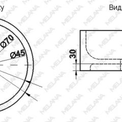 Накладная раковина melana mln-7076b (черная) в Нягани - nyagan.mebel24.online | фото 2