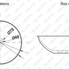 Накладная раковина melana mln-t4029-b15 в Нягани - nyagan.mebel24.online | фото 2