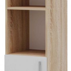 Пенал ПКС-8 Дуб сонома/Белый глянец в Нягани - nyagan.mebel24.online | фото