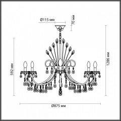 Подвесная люстра Odeon Light Versia 4977/10 в Нягани - nyagan.mebel24.online | фото 5