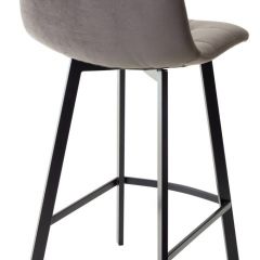 Полубарный стул CHILLI-QB SQUARE графит #14, велюр / черный каркас (H=66cm) М-City в Нягани - nyagan.mebel24.online | фото 2