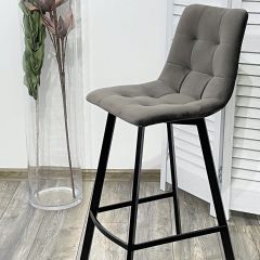 Полубарный стул CHILLI-QB SQUARE графит #14, велюр / черный каркас (H=66cm) М-City в Нягани - nyagan.mebel24.online | фото 4