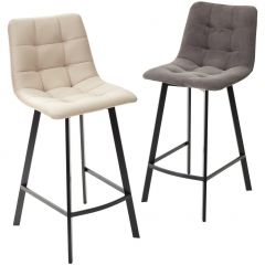 Полубарный стул CHILLI-QB SQUARE графит #14, велюр / черный каркас (H=66cm) М-City в Нягани - nyagan.mebel24.online | фото 5