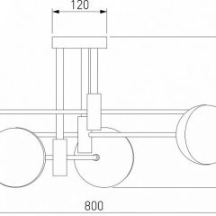 Потолочная люстра Eurosvet Nuvola 70129/6 латунь в Нягани - nyagan.mebel24.online | фото 4