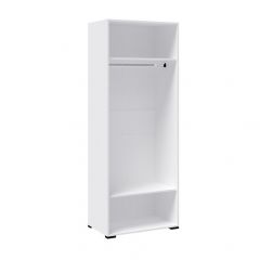 Прихожая Бриз Шкаф платяной (Белый/ Дуб юкон) в Нягани - nyagan.mebel24.online | фото 2